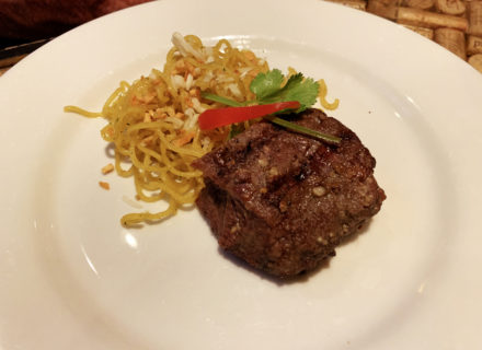2012 Red Blend “Canto” Rapel Valley, Chile paired with a marinated flat iron steak