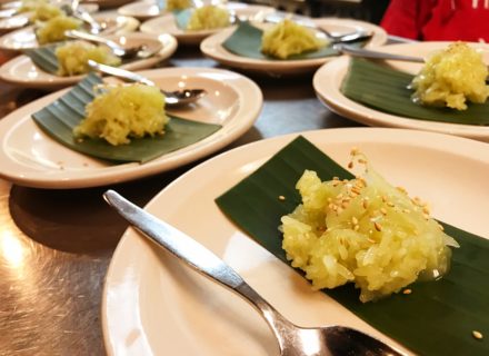 Green sweet sticky rice